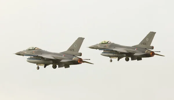 Dos F-16 holandeses — Foto de Stock