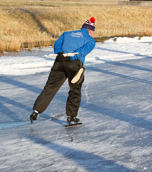 Iceskating o Elfstedentocht — Fotografia de Stock