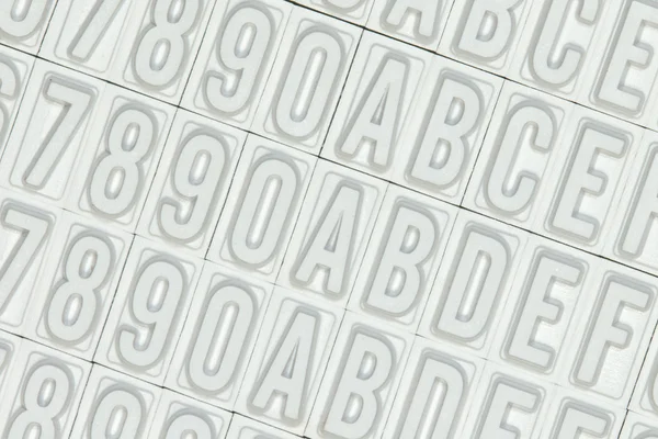 Lettres utilisées pour un timbre — Photo