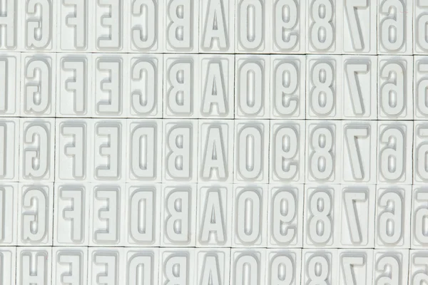 Буквы, используемые для печати — стоковое фото