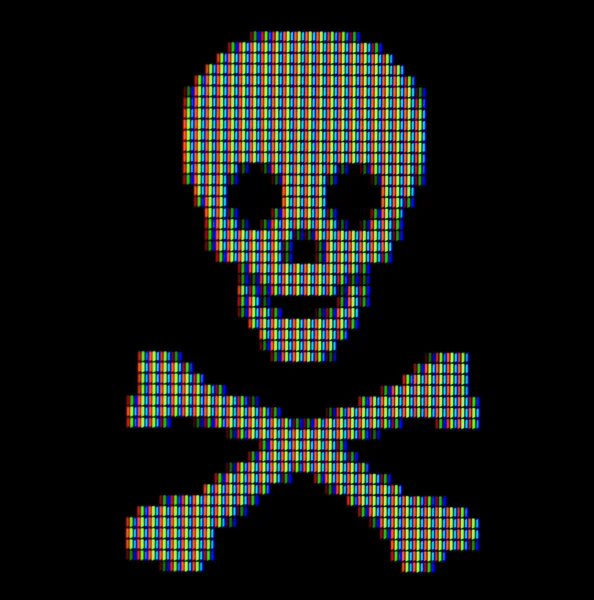 Närbild av en pirat symbol — Stockfoto