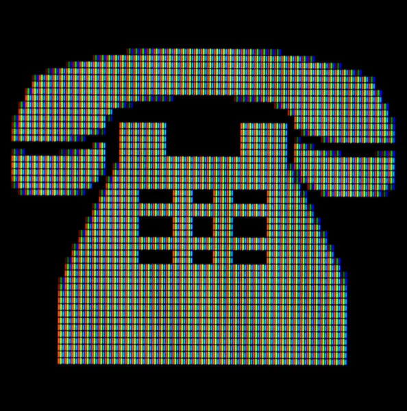 Close-up de um símbolo de telefone — Fotografia de Stock