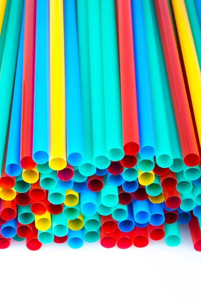 Different colors of straws — Stock Photo, Image