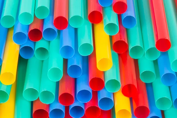 Different colors of straws — Stock Photo, Image