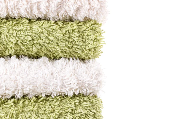 stock image Green and white towels