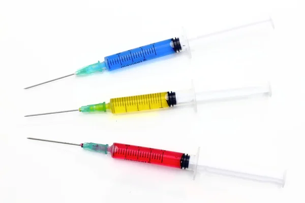 Kleurrijke injectoren — Stockfoto