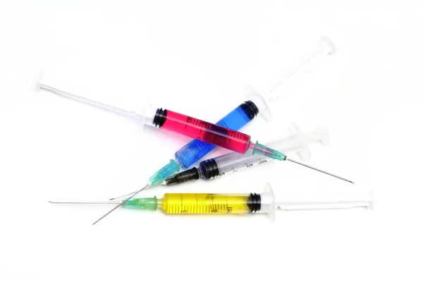 Kleurrijke injectoren — Stockfoto