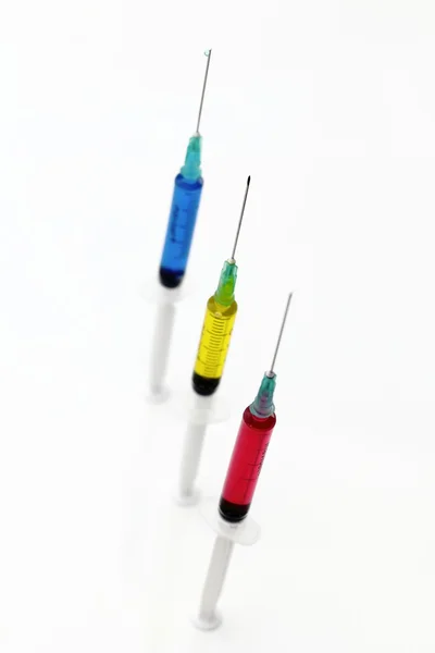 Injectores coloridos — Fotografia de Stock