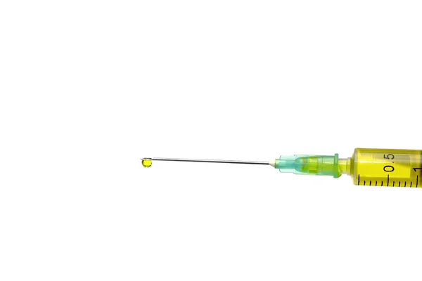 Sarı enjektör — Stok fotoğraf
