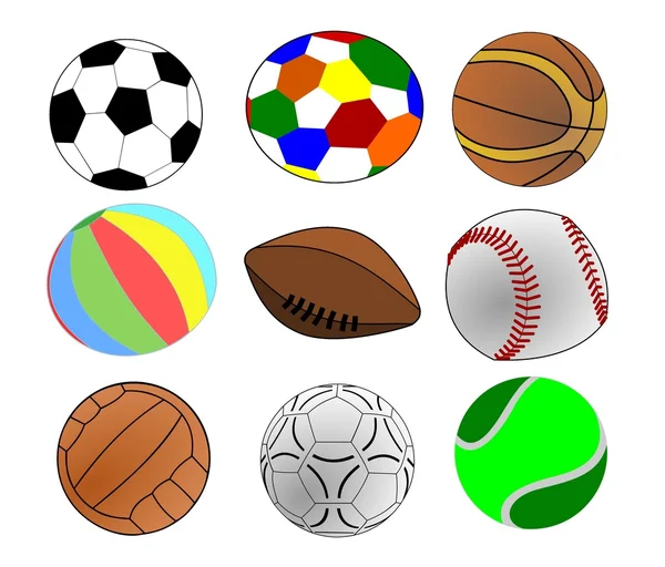Balls collection — Stockvector