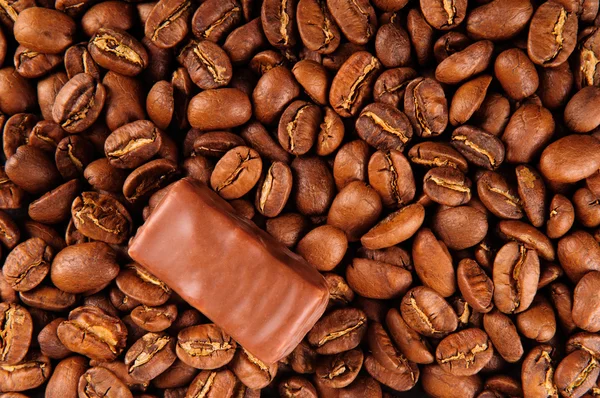 Pozadí kávová zrna — Stock fotografie