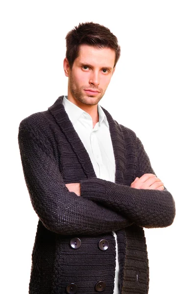 Uomo d'affari con un cappotto lungo — Foto Stock