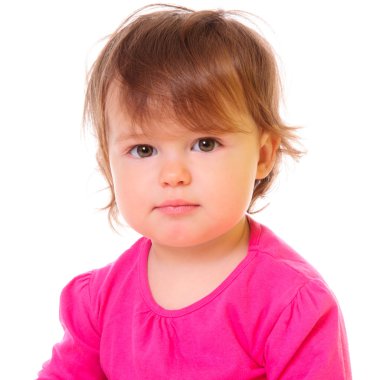 Closeup children portrait clipart