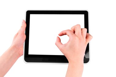 tablet pc işaret parmağı