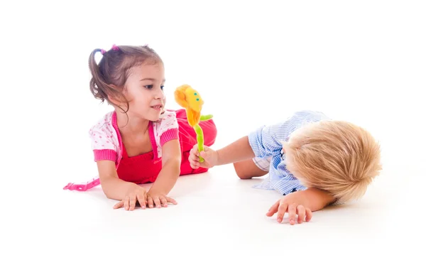 Brother and sister — Stock Photo, Image