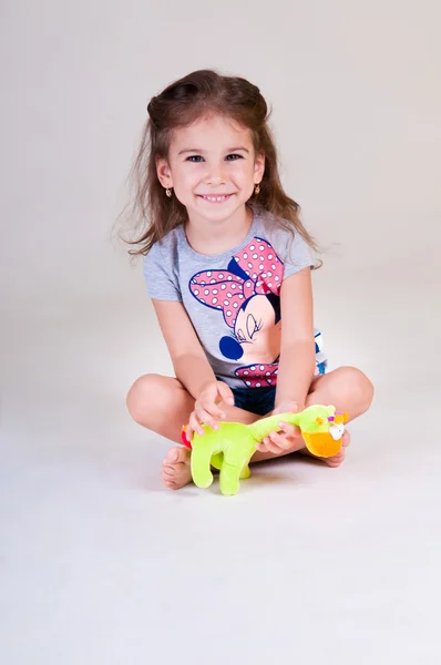 Positive little girl — Stock Photo, Image
