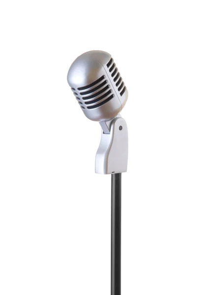 Retro mikrofon na stojaku — Zdjęcie stockowe