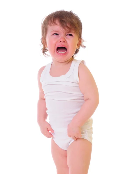 Küçük bir çocuk ağlıyor — Stok fotoğraf