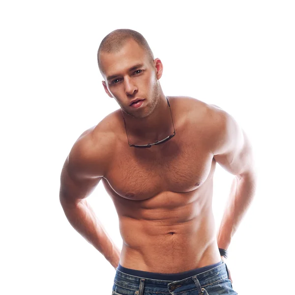 Sexy muscle man — Stockfoto