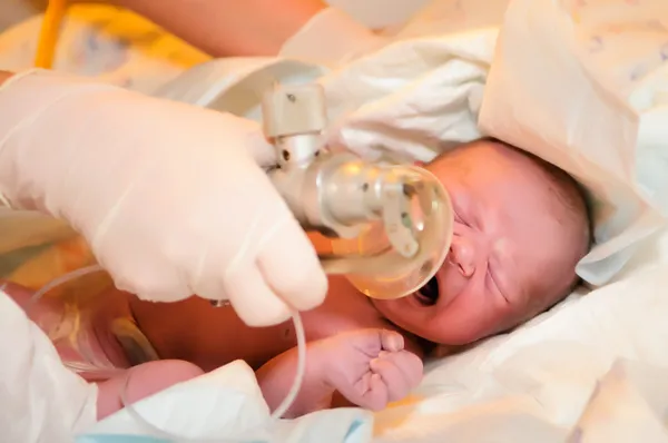Um bebê recém-nascido Fotos De Bancos De Imagens