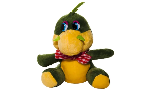 stock image Green plush dragon toy