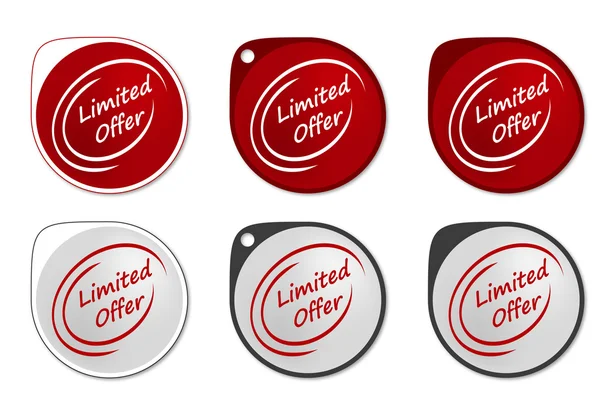 Limited Offer round sticker — Stock Vector