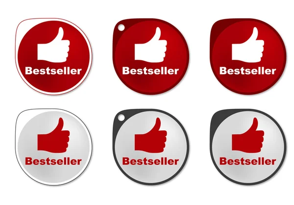 stock vector Bestseller round sticker