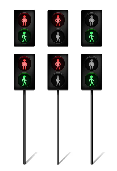 Semáforo para peatones — Archivo Imágenes Vectoriales