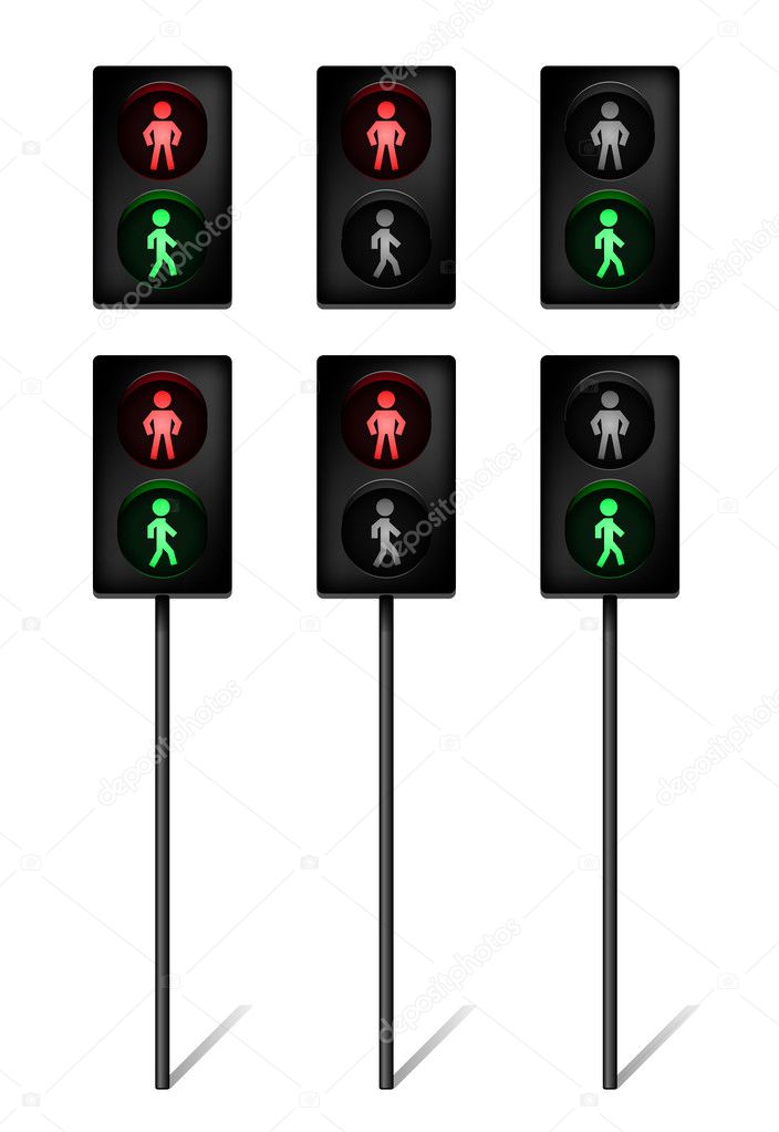 Traffic light for pedestrians