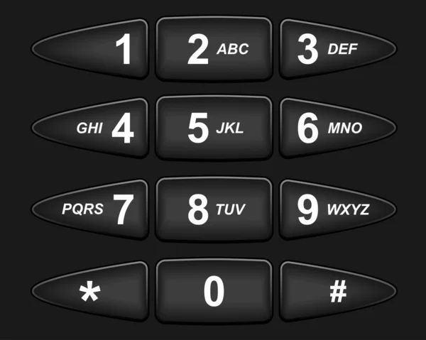 Telefon tangentbord — Stock vektor