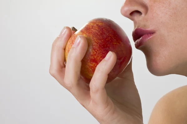 stock image Kissing an apple