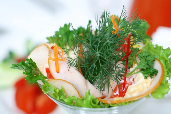 Meat salad — Stock Photo, Image