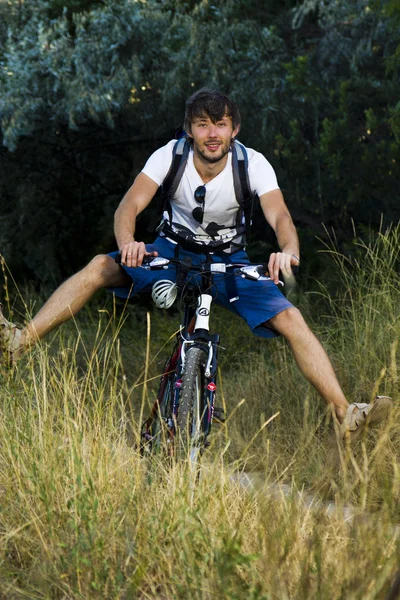 Unusual cycling — Stock Photo, Image