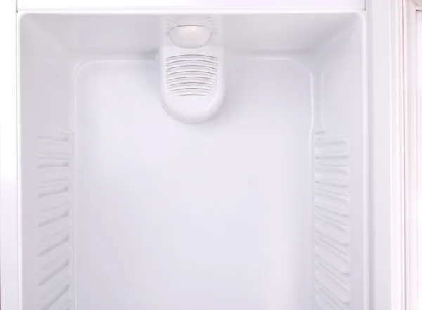 Ein leerer Kühlschrank Stockbild