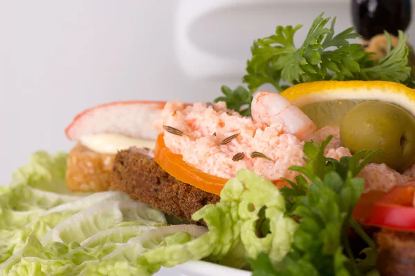 Seafood sandwich — Stock Photo, Image