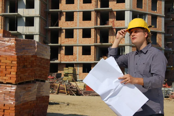 Successful construction worker — Stock Photo, Image