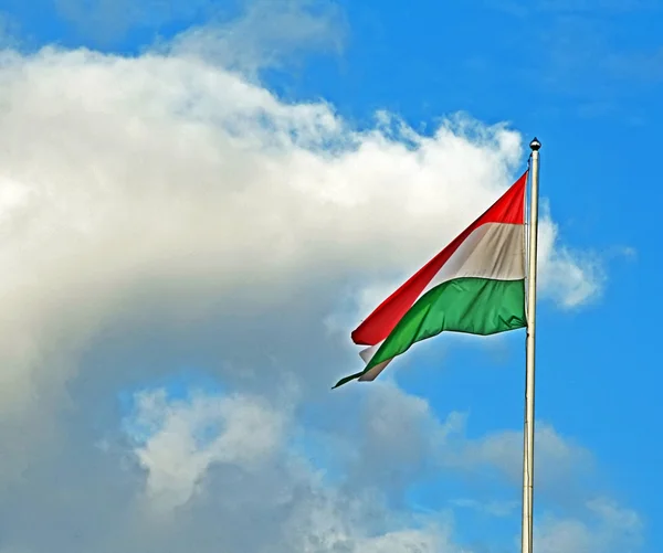 Flag at the cloudy sky — Stock Photo, Image