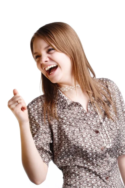 Girl laughing — Stock Photo, Image