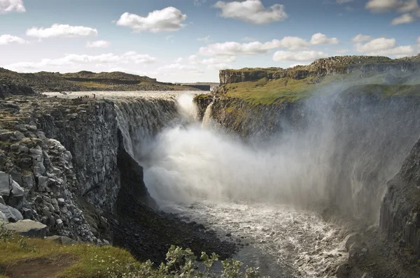 Dettifoss waterval (IJsland) Stockfoto