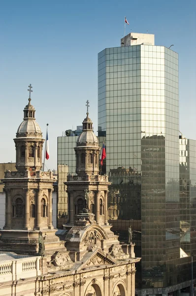 Katedrála v Santiagu de chile, chile — Stock fotografie