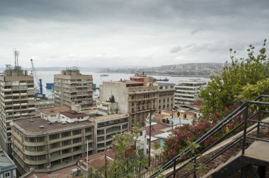 Views of Valparaiso clipart