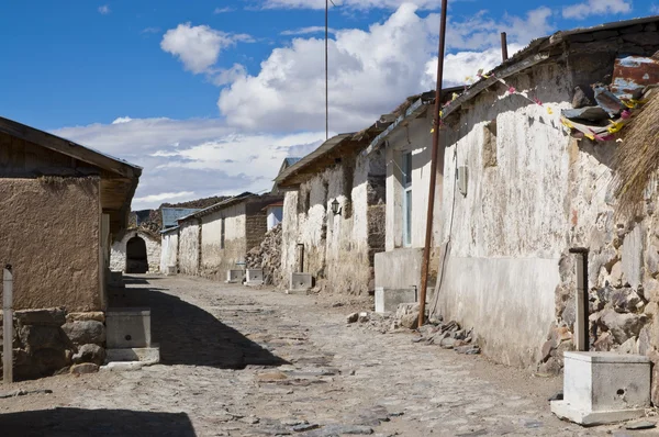 Street in Parinacota — Stock Photo, Image