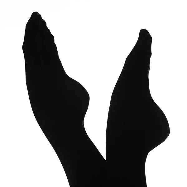Frauenfüße mit spitzen Zehen — Stockfoto