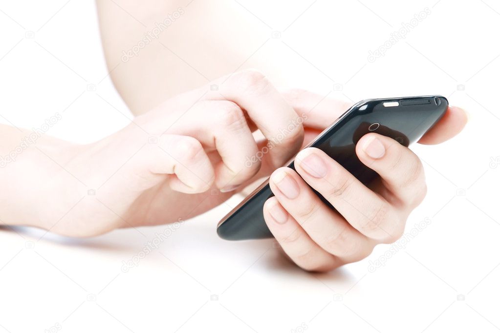 Phone in hands