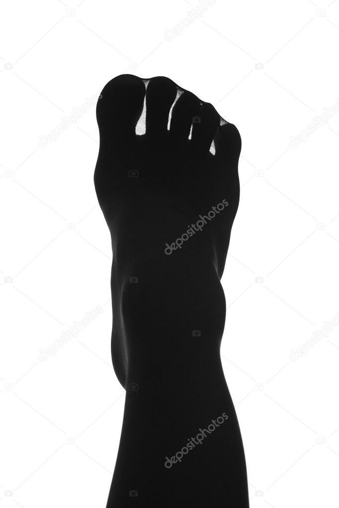 Woman's foot with spread toes