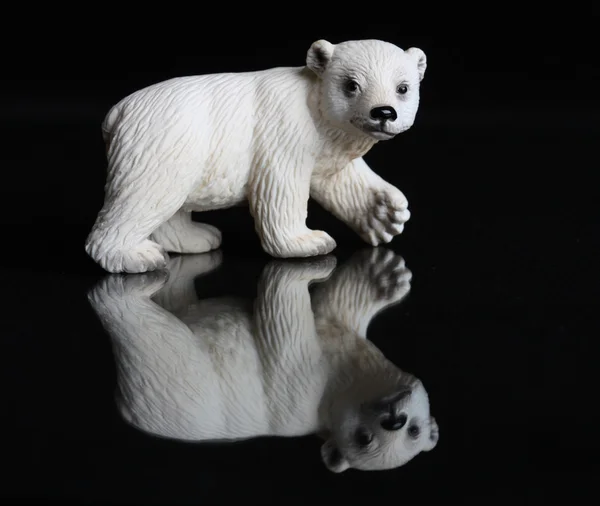 Statuette of a polar bear — Stock Photo, Image