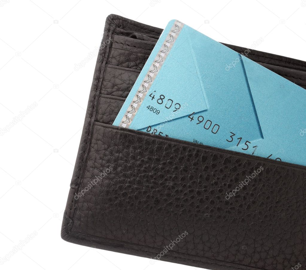 Banking card in the wallet