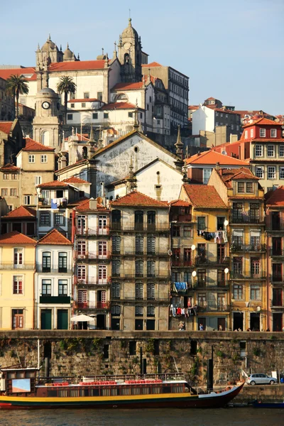 De huizen van de Ribeira, porto — Stockfoto