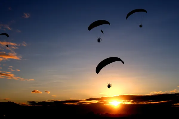 Morning Paragliding — Stock Photo, Image