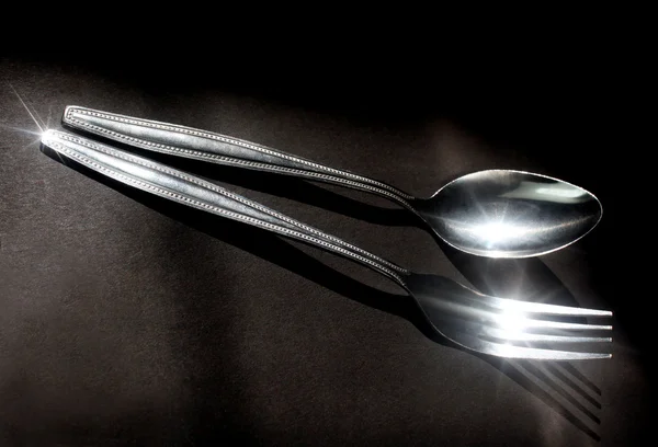 Spoon and Fork — Stock Photo, Image